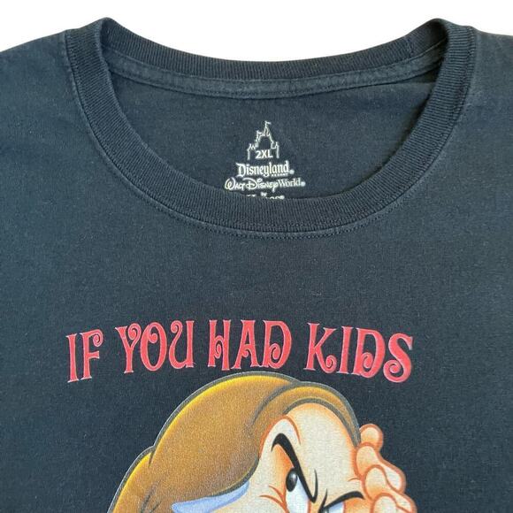 Disneyland Resort Disney World Grumpy 2013 Short Sleeve Tshirt Hanes Cotton 2X - Picture 3 of 15